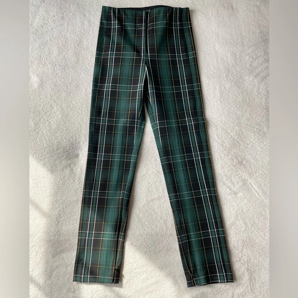 Ann Taylor Petite High Waist Audrey Pant in Plaid, Size OP, MSRP $109 - Picture 7 of 16